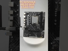 PCWINMAX H610 LGA1700 DDR4 WiFi Motherboard - Niezawodna wydajność dla procesorów Intel 12th Gen