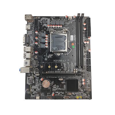 PCWINMAX H310 Chipset Micro ATX Motherboard LGA 1151 DDR4, with M.2 & SATA 6Gb/s Support 8th 9th Gen i3 i5 i7 CPU for Office PC